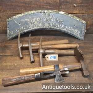 Lot: 246 Vintage Selection 5 Grocers Slater’s Clawed Hammers