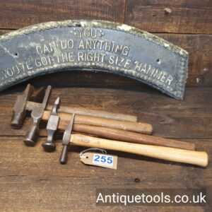 Lot: 255 Vintage Selection 4 Panel Beater’s Hammers