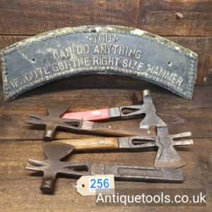 Lot: 256 Vintage Selection 4 combination Case Hammers