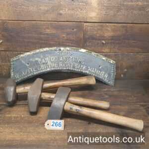 Lot: 266 Vintage Selection 3 No: Quarryman’s Hammers