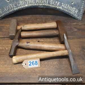 Lot: 268 Vintage Selection 4 No: Quarryman’s Hammers