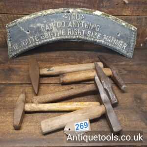 Lot: 269 Vintage Selection 5 No: Quarryman’s Hammers