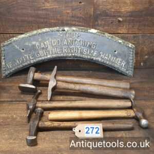 Lot: 272 Vintage Selection 5 Panel Beaters Hammers