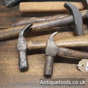 Lot: 284 Antique Selection 6 Various Claw Hammers