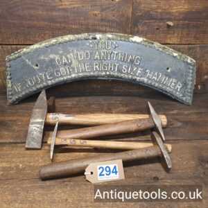 Lot: 294 Vintage Selection 4 Saw Doctor’s Hammers
