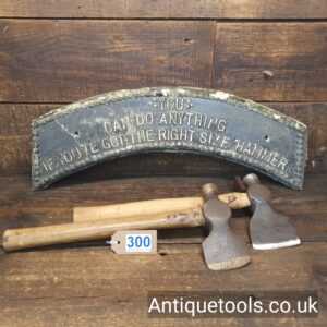 Lot: 300 Antique Selection 2 Shingling Axe Hammers