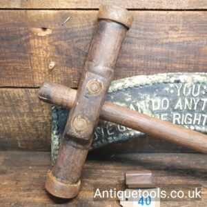Lot 40: Antique Boat Builders Caulking Mallet Lignum Head