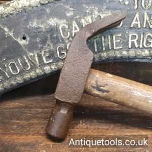 Lot 53: Unusually Large Antique Hand Forged Claw Hammer