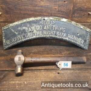 Lot 56: Scarce Vintage Telcom No:H57 Spark Proof Copper Hammer