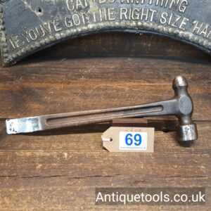 Lot 69: Unusual Antique Cast Steel Ball Pein Hammer