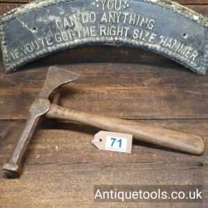 Lot 71: Unusual Antique Timber Marking Letter Stamp & Axe Tool