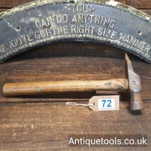 Lot 72: Uncommon Vintage Shingling Hammer With Spike