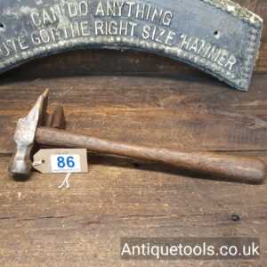 Lot 86: Rare Antique Fenn Manchester Pattern Hammer