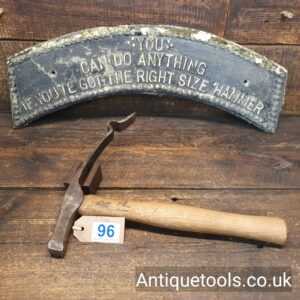 Lot 96: Rare Antique Warehouseman’s Barrel Hammer